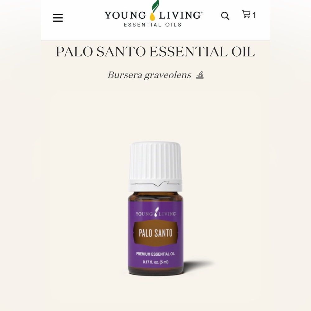 Young Living Palo Santo Essential Oil 5ml, New/Sealed